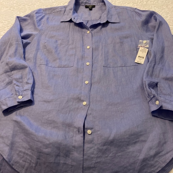Lord & Taylor Linen Shirt - Picture 1 of 3